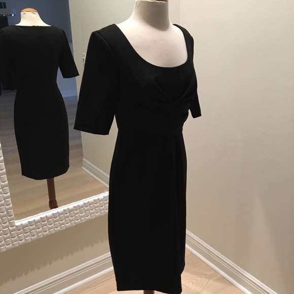 Donna Ricco NY Black Modern w/ Detail Dress 4 EUC - Picture 3 of 12